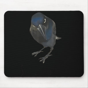 Seriously Funny Crow Sarcastic Quote  Mouse Mat