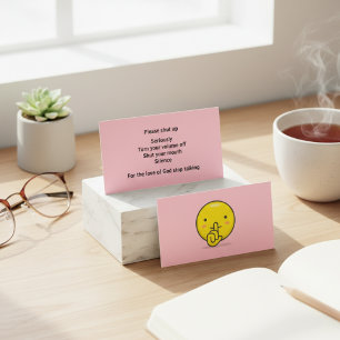 Seriously, Shut Up - Calling Card