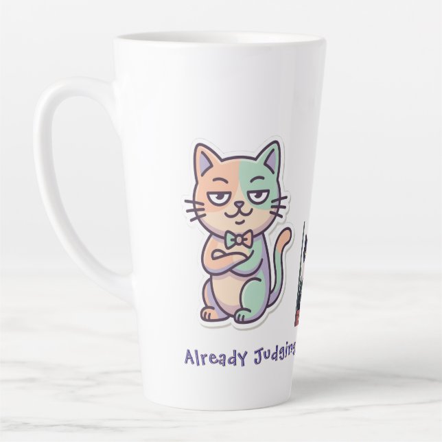 Seriously? Stay hydrated, Stay Judgmental  Latte Mug (Left)