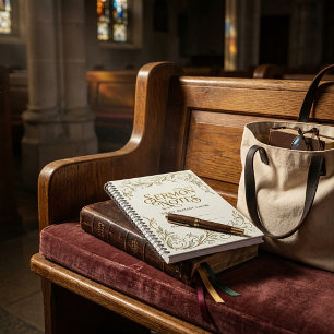 Sermon notes elegant design notebook