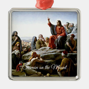 Sermon on the Mount by Carl Bloch Metal Tree Decoration