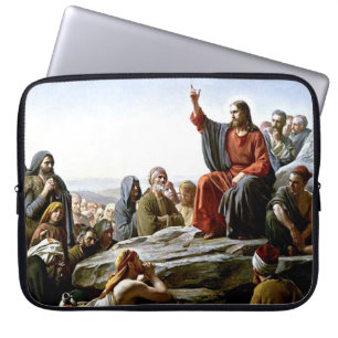 Sermon on the Mount - Carl Bloch painting Laptop Sleeve