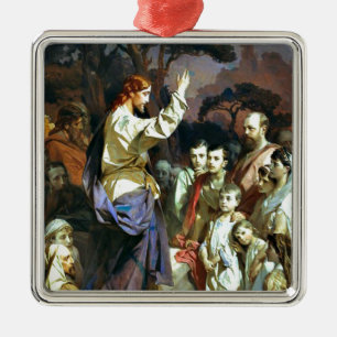 Sermon on the Mount, famous painting, Metal Tree Decoration