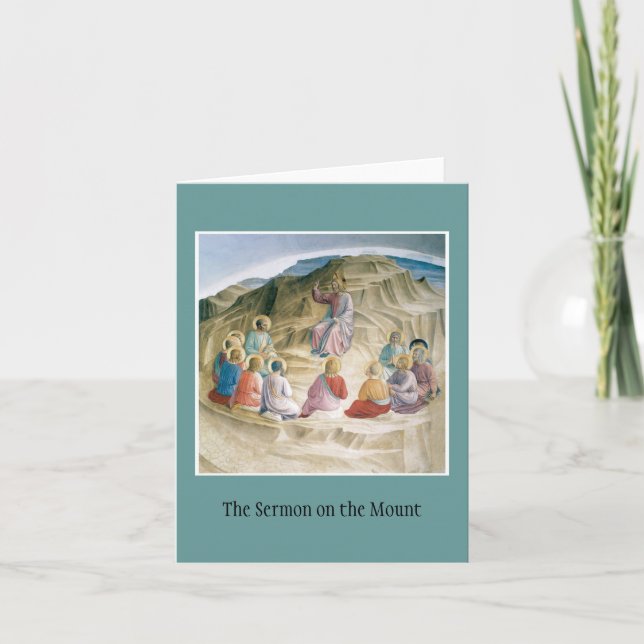 Sermon on the Mount notecard (Front)