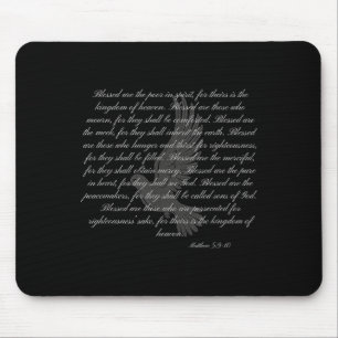 Sermon On The Mount The Beatitudes Matthew 5_3-10 Mouse Mat