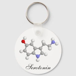 Serotonin Key Ring
