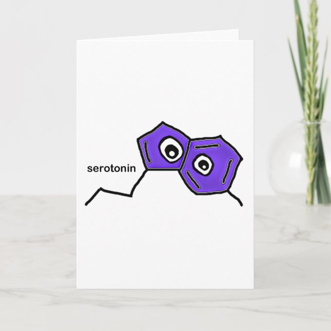 Serotonin Neurotransmitter Card (Front)