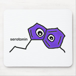 Serotonin Neurotransmitter Mouse Mat