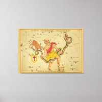 Serpens - Vintage Astronomical Star Chart Image