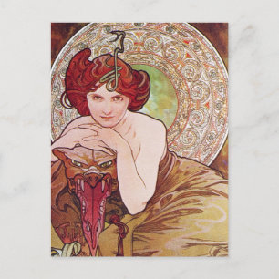 Serpent Art Nouveau Postcard