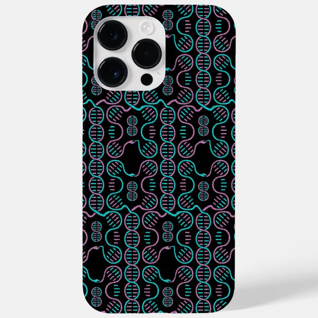 Serpent Chasing Tail Seamless Pattern Case-Mate iPhone Case (Back)