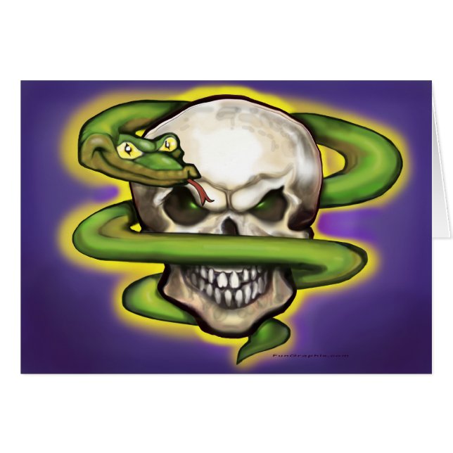 Serpent Evil Skull (Front Horizontal)