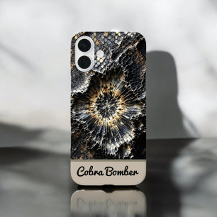 Serpent Guard: Custom Snake Skin iPhone 16 Plus Case