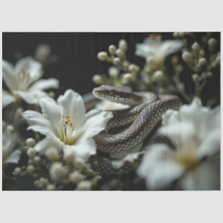 Serpent in the garden tissue paper