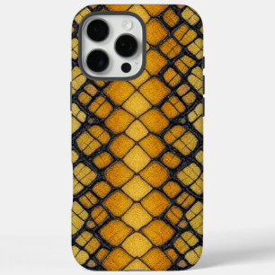 Serpent Luxe: Yellow Python iPhone 16 Pro Max Case