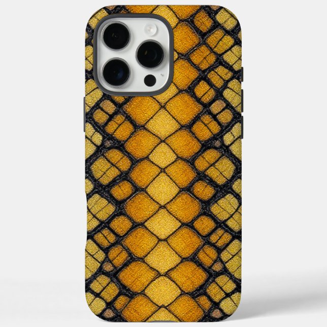 Serpent Luxe: Yellow Python Case-Mate iPhone Case (Back)