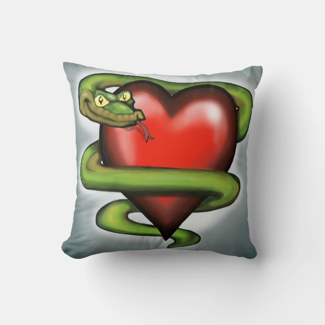 Serpent n Heart Cushion (Front)