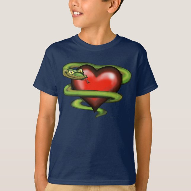 Serpent n Heart T-Shirt (Front)