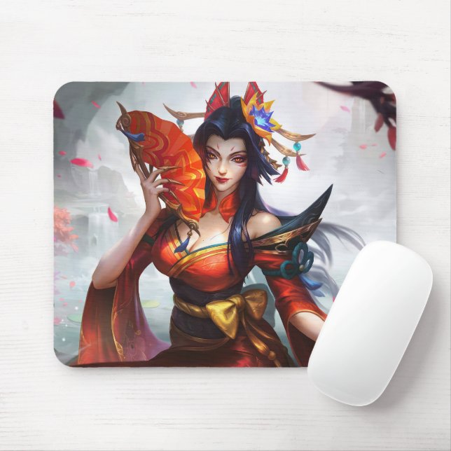 Serpent’s Embrace Gaming Mousepad | Snake Witch (With Mouse)