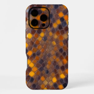 Serpent Shield: Brown & Gold Edition iPhone 16 Pro Max Case
