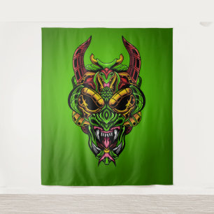 Serpent Skull Tapestry