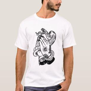 Serpent with tattooed hands tattoo design T-Shirt