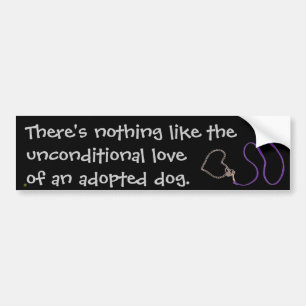 Serpentine Purple Leash & Heart Chain Bumper Sticker