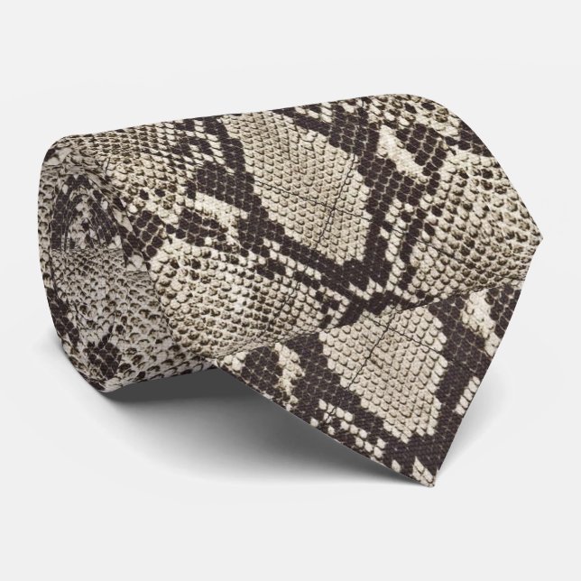 Serpiente Gris Tie (Rolled)