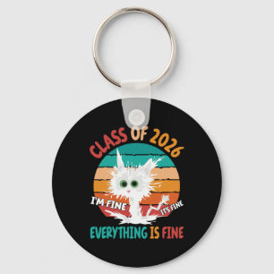 Serrade Petit Cat Cl Of 2026 I Am Fine Student Gra Key Ring