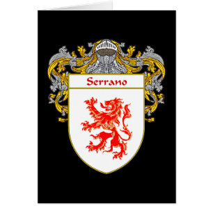 Serrano Coat of Arms (Mantled)