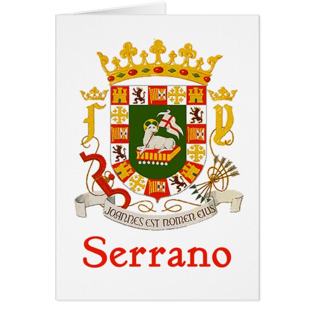 Serrano Shield of Puerto Rico (Front)