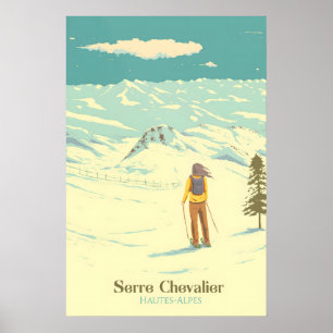 Serre Chevalier Ski Resort Travel Poster