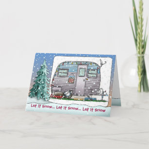 Serro Scotty Camper Trailer Holiday Cards