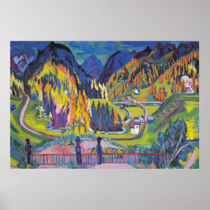 Sertig Valley in Autumn Poster