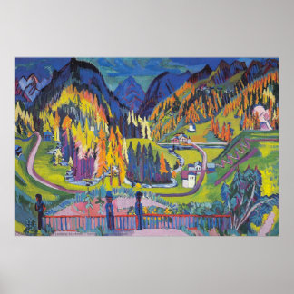 Sertig Valley in Autumn Poster