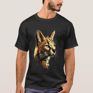 Serval Big Cat Africa Savannah Leopard Cat Cute Se T-Shirt