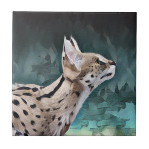 Serval Cat Tile