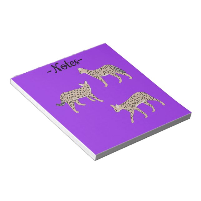 Serval Cats  Notepad (Angled)