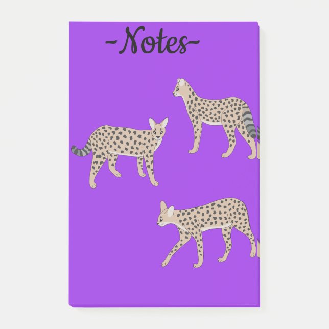 Serval Cats  Post-it Notes (Front)