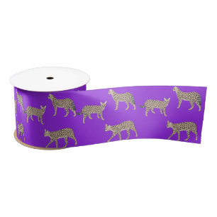 Serval Cats Satin Ribbon