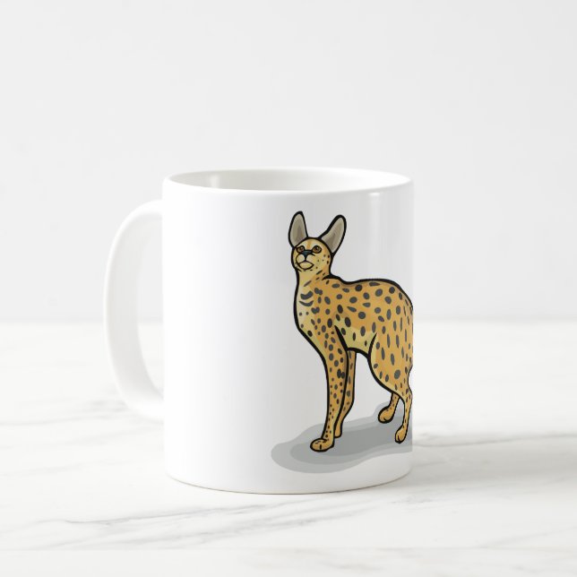 Serval Coffee Mug (Front Left)