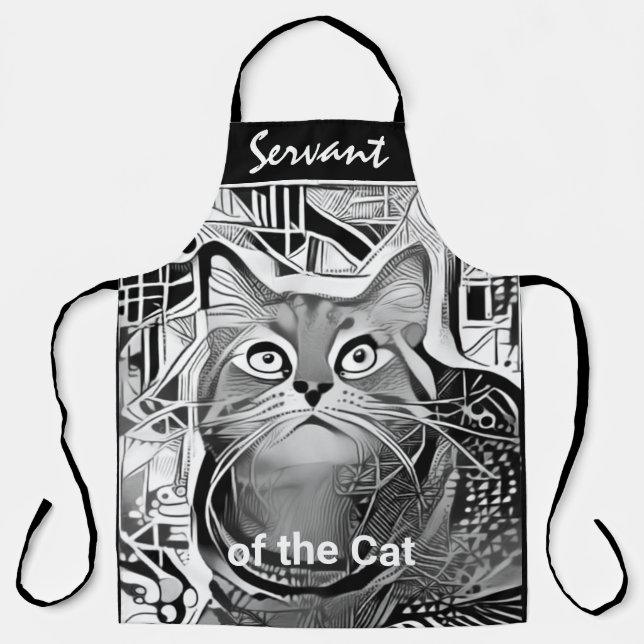 Servant for the Cat customise All-Over Print Apron (Front)
