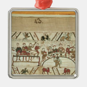 Servants preparing a banquet for William I Metal Tree Decoration