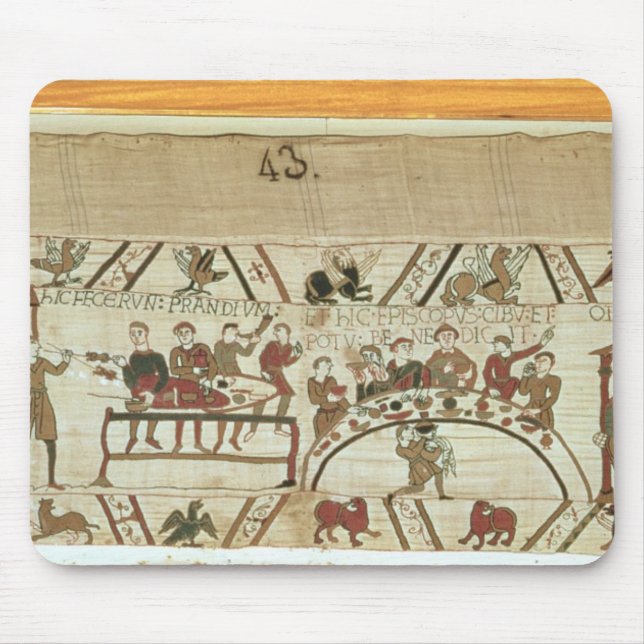 Servants preparing a banquet for William I Mouse Mat (Front)