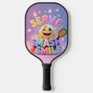 Serve. Smash. Smile. – Cute Kawaii Pickleball Desi Pickleball Paddle