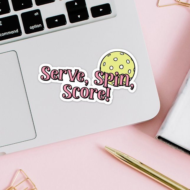 Serve, Spin, Score! | Pink and Yellow Pickleball (Creator Uploaded)