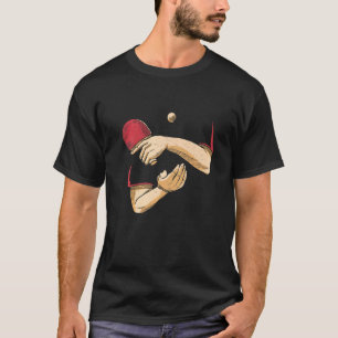 Serve Table Tennis Ball Ping Pong Player Table Ten T-Shirt