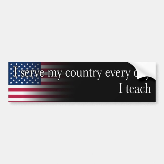 Serve - Teach Bumper Sticker (Front)