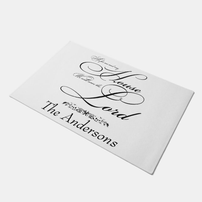 Serve the Lord personalised  Doormat (Angled)