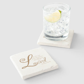 Serve The Lord Stone Coaster